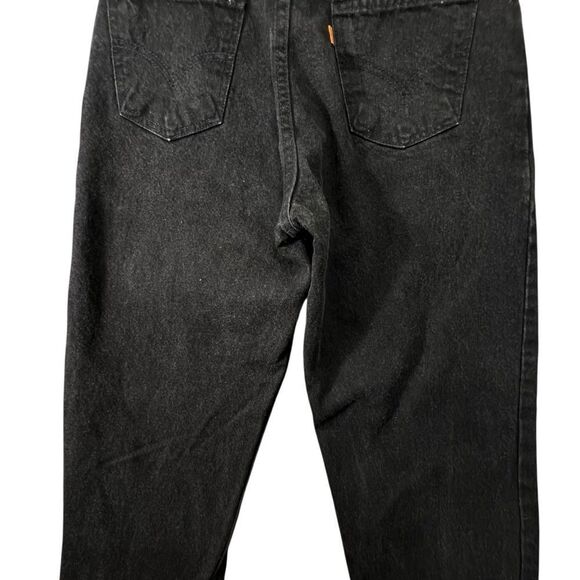 Levi's 550 Men's Vintage 1994 Orange Tab Black Made in USA Straight Leg 34W 30L - Picture 6 of 16